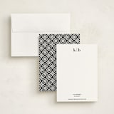 "Honorable" - Personalized Stationery Cards in Onyx by Jennifer Postorino - Assembled