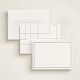 "Outlined" - Personalized Stationery Cards in Charcoal by Ashlee Townsend - Assembled