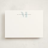 "Strong initial" - Personalized Stationery Cards in Marine by Creo Study - Front