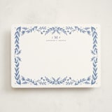 "Framed in Floral" - Personalized Stationery Cards in Delft by Heather Cairl - Front