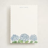 "Hydrangea Love" - Personalized Stationery Cards in Sky by Lydia Carns - Front