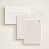 "Cornered" - Personalized Stationery Cards in Cinders by Sara Hicks Malone - Assembled