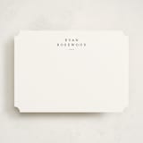 "Softspoken" - Personalized Stationery Cards in Cloud by Sara Hicks Malone - Front
