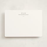 "Softspoken" - Personalized Stationery Cards in Cloud by Sara Hicks Malone - Front