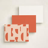 "Diamond" - Personalized Stationery Cards in Citrus by Blustery August - Back of Card Options