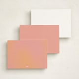 "Nomads" - Personalized Stationery Cards in Sunset by Lissabeth Anglin - Back of Card Options