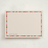 "Pom Poms" - Personalized Stationery Cards in Sugar Cookie by Joanna Griffin - Front