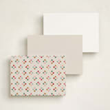 "Pom Poms" - Personalized Stationery Cards in Sugar Cookie by Joanna Griffin - Back of Card Options