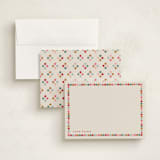 "Pom Poms" - Personalized Stationery Cards in Sugar Cookie by Joanna Griffin - Assembled