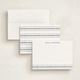 "Lineas" - Personalized Stationery Cards in Denim by Tamara Hilje - Assembled