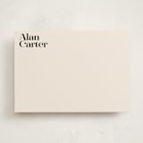 "simple bold name" - Personalized Stationery Cards in Latte by Lori Wemple - Front