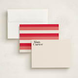 "simple bold name" - Personalized Stationery Cards in Latte by Lori Wemple - Assembled