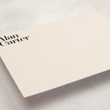"simple bold name" - Personalized Stationery Cards in Latte by Lori Wemple - Detail