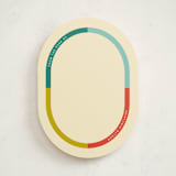"Oval-blocked" - Personalized Stationery Cards in Gumdrops by Stacey Day - Front