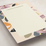 "flower press" - Personalized Stationery Cards in Mauve by Peony Rose Design - Detail