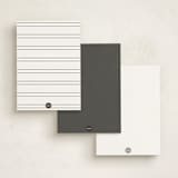 "Minimal border" - Personalized Stationery Cards in Coal by Hudson meet Rose - Back of Card Options