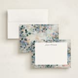 "Morning Light" - Personalized Stationery Cards in Fresh Blue by Sonal Nathwani - Assembled