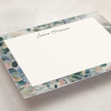 "Morning Light" - Personalized Stationery Cards in Fresh Blue by Sonal Nathwani - Detail