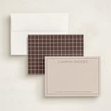 "Sans Serif" - Personalized Stationery Cards in Ginger by Hooray Creative - Assembled