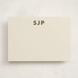 "shadowed" - Personalized Stationery Cards in Olive by Ellen Schlegelmilch - Front