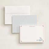 "Sail Away" - Personalized Stationery Cards in Cherry by Chris Ferebee - Assembled
