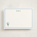 "Nuance" - Personalized Stationery Cards in Light Blue by Pati Cascino - Front