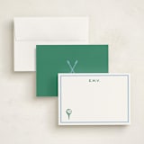 "Nuance" - Personalized Stationery Cards in Light Blue by Pati Cascino - Assembled