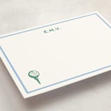 "Nuance" - Personalized Stationery Cards in Light Blue by Pati Cascino - Detail