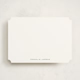 "Jarman" - Personalized Stationery Cards in Snow by Sara Hicks Malone - Front