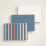 "Retro bold" - Personalized Stationery Cards in Denim by Claudia Orengo - Back of Card Options