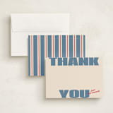 "Retro bold" - Personalized Stationery Cards in Denim by Claudia Orengo - Assembled