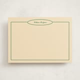 "The Oval" - Personalized Stationery Cards in Turf by Natalie Rae - Front