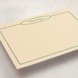 "The Oval" - Personalized Stationery Cards in Turf by Natalie Rae - Detail