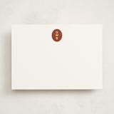 "Brasserie" - Personalized Stationery Cards in Brick by Megan Davis - Front