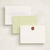 "Brasserie" - Personalized Stationery Cards in Brick by Megan Davis - Assembled