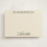 "Picture Show" - Personalized Stationery Cards in Ecru by Morgan Kendall - Front