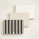 "Picture Show" - Personalized Stationery Cards in Ecru by Morgan Kendall - Back of Card Options