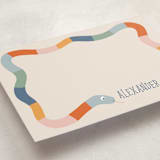 "Slithering Around" - Personalized Stationery Cards in Earthbound by Miranda Bussell - Detail