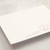 "Peace and Love" - Personalized Stationery Cards in Fairy by Alexandra Cohn - Detail