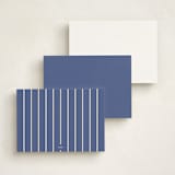 "Sports Pennant" - Personalized Stationery Cards in Americana by Rebecca Dymon - Back of Card Options