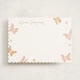 "Butterflies" - Personalized Stationery Cards in Flutter by Erin German - Front