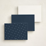 "My stars" - Personalized Stationery Cards in Night Time by Stacey Meacham - Back of Card Options