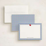 "ladybug picnic" - Personalized Stationery Cards in Sky by Jennifer Lew - Assembled