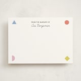 "Nursery Shapes" - Personalized Stationery Cards in Confetti by Tracy Schifeling - Front