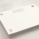 "Nursery Shapes" - Personalized Stationery Cards in Confetti by Tracy Schifeling - Detail