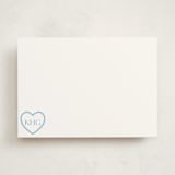 "Locket" - Personalized Stationery Cards in Sky by Megan Davis - Front