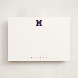 "varsity" - Personalized Stationery Cards in Patriot by Kamala Nahas - Front