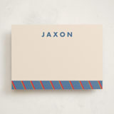 "Classic Prep" - Personalized Stationery Cards in Blue Jay by AK Graphics - Front