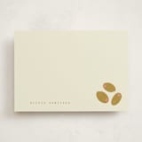 "Olives" - Personalized Stationery Cards in Olive by Sierra Lee - Front