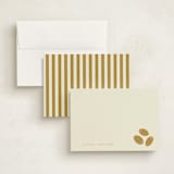 "Olives" - Personalized Stationery Cards in Olive by Sierra Lee - Assembled